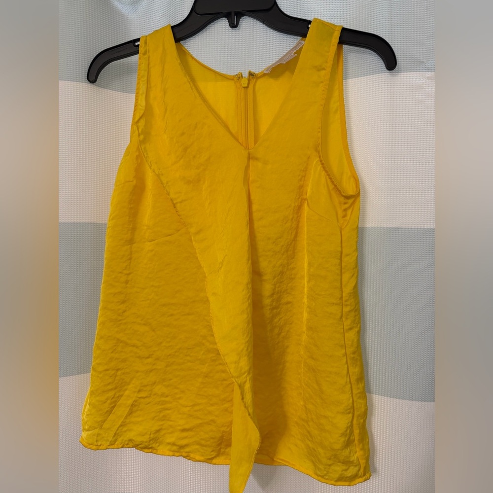 Michael Kors Yellow V-Neck Sleeveless Camisole
